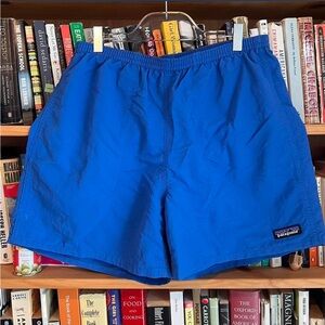 Men’s Patagonia Baggies in bright blue